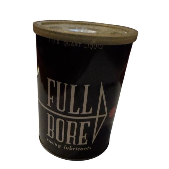 VTG Full Bore Racing Lubricants 2-Cycle Oil Can Quart Motorcycle Petroliana READ - Picture 2 of 8